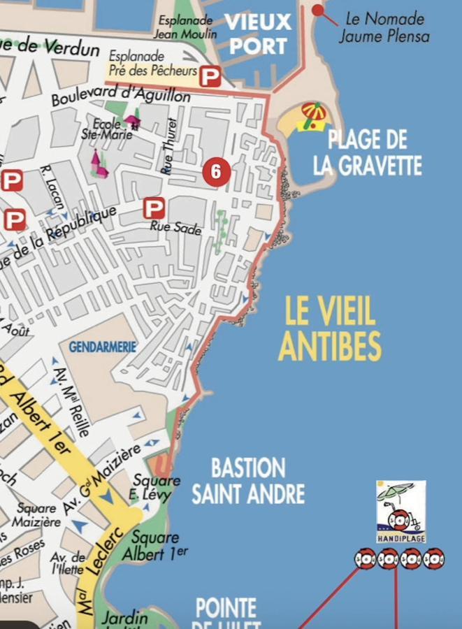 Vue Mer Et Remparts. Entre Vieille Ville Et Plages Antibes Dış mekan fotoğraf