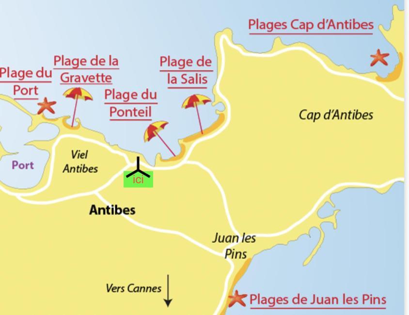Vue Mer Et Remparts. Entre Vieille Ville Et Plages Antibes Dış mekan fotoğraf